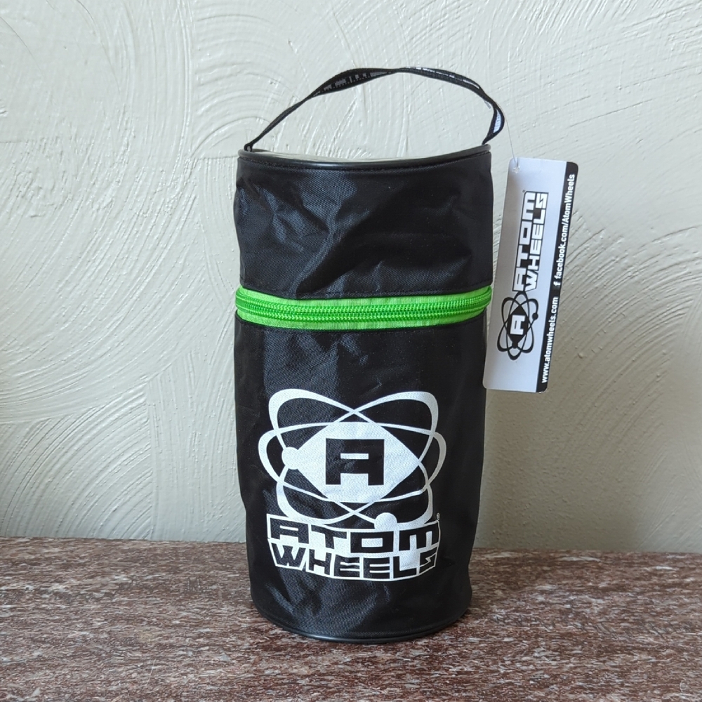 Free with Purchase - Black and Green Atom Wheels Bag